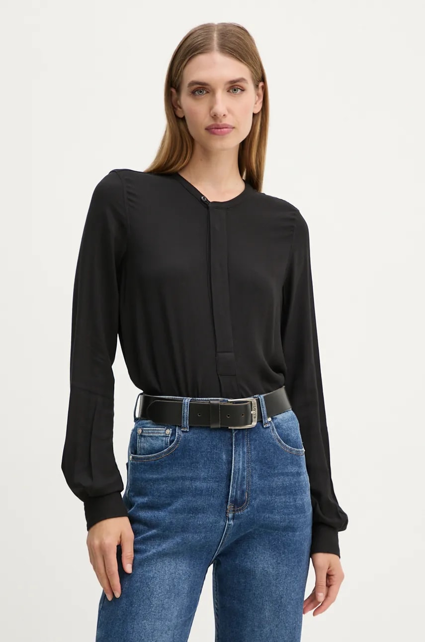 G-Star bluză femei, culoarea negru, uni, D24441-D723 G-Star bluză femei, culoarea negru, uni, D24441-D723