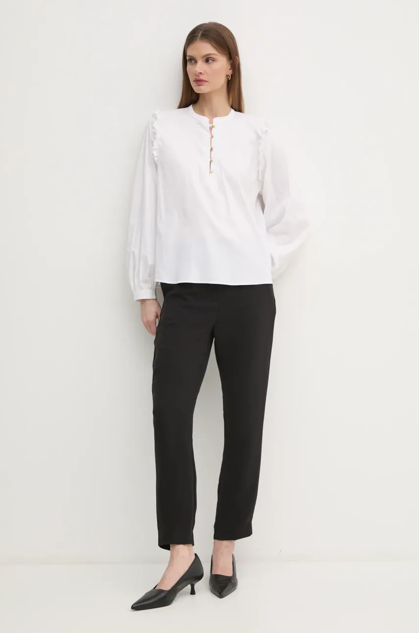 Рубашка Tommy Hilfiger женская цвет белый relaxed WW0WW43564 Рубашка Tommy Hilfiger женская цвет белый relaxed WW0WW43564