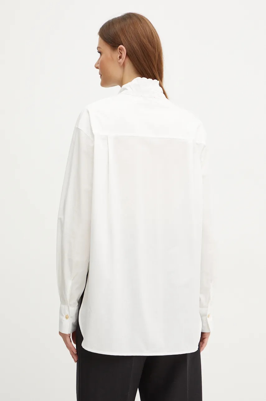 Βαμβακερό πουκάμισο Forte Forte χρώμα: άσπρο, 13306_my shirt φωτογραφία