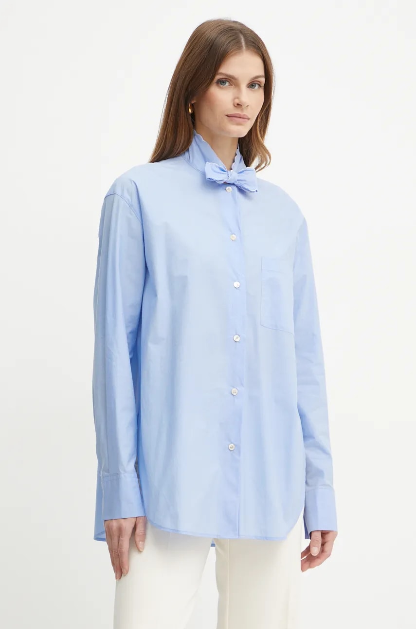 Forte Forte camasa din bumbac femei, cu un decolteu legat, relaxed, 13306_my shirt Forte Forte camasa din bumbac femei, cu un decolteu legat, relaxed, 13306_my shirt
