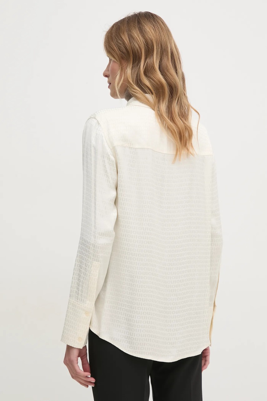 Πουκάμισο OUI χρώμα: μπεζ, 89890 φωτογραφία