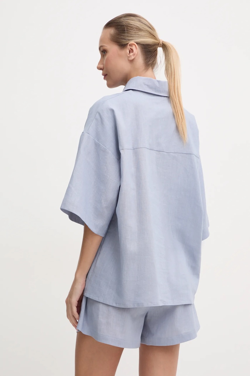 Πουκάμισο από λινό JOYINME Summer Break χρώμα: μπλε, Summer Break φωτογραφία