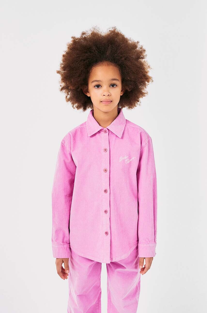 Bobo Choses camasa de bumbac pentru copii culoarea roz, 224AC032