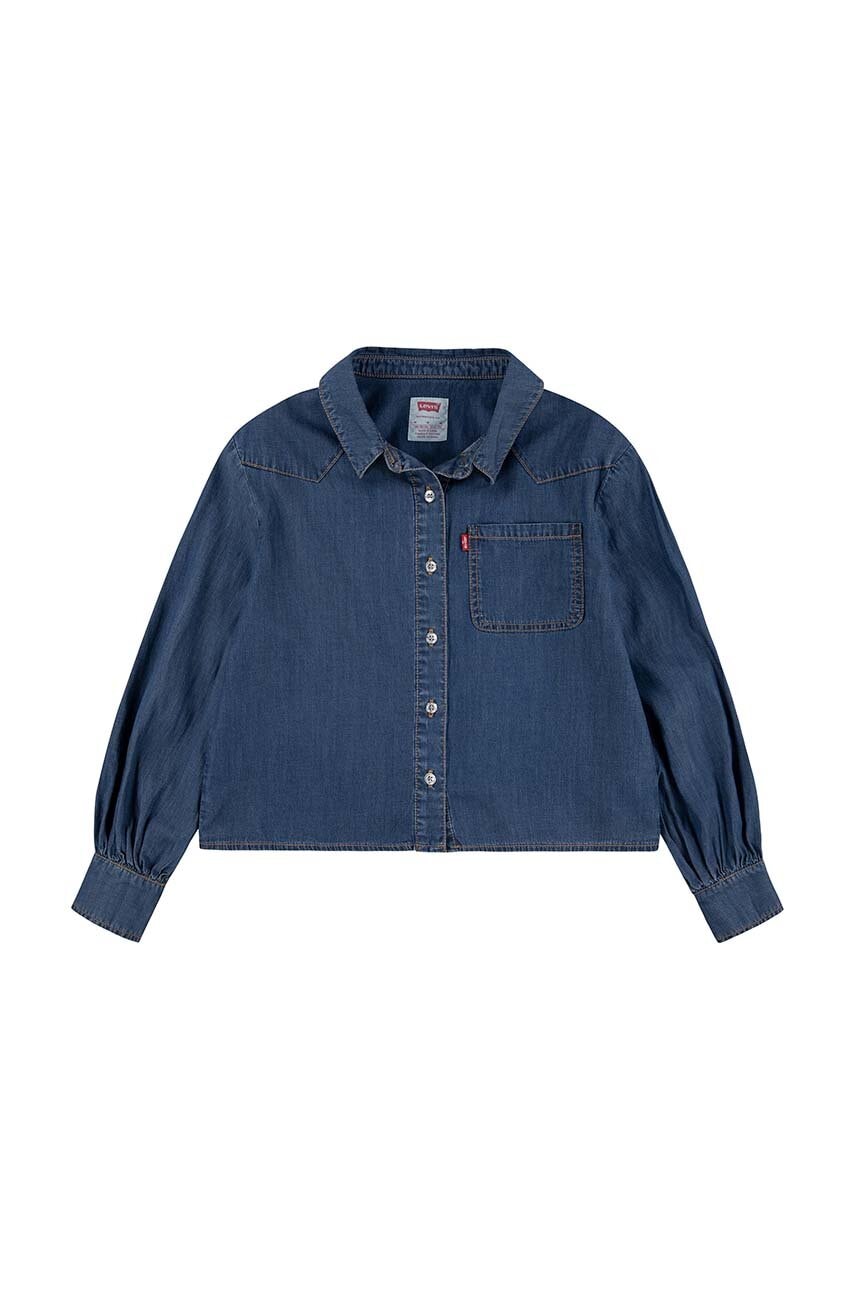 Levi's camasa din denim pentru copii L/S WESTERN DENIM SHIRT 4EL063 Levi's camasa din denim pentru copii L/S WESTERN DENIM SHIRT 4EL063