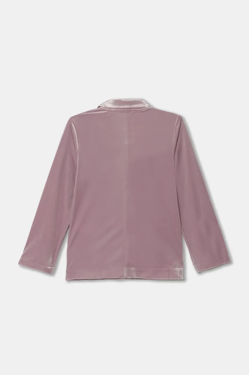 Детский пиджак United Colors of Benetton цвет фиолетовый 2RLTCW00G Детский пиджак United Colors of Benetton цвет фиолетовый 2RLTCW00G