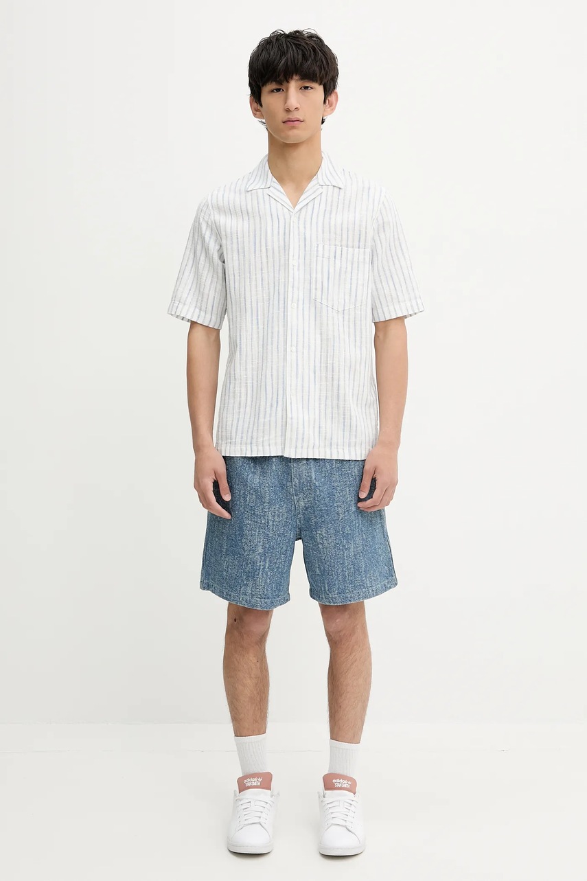 Košile s příměsí lnu Samsoe Samsoe SAOSCAR (obrázek 5)