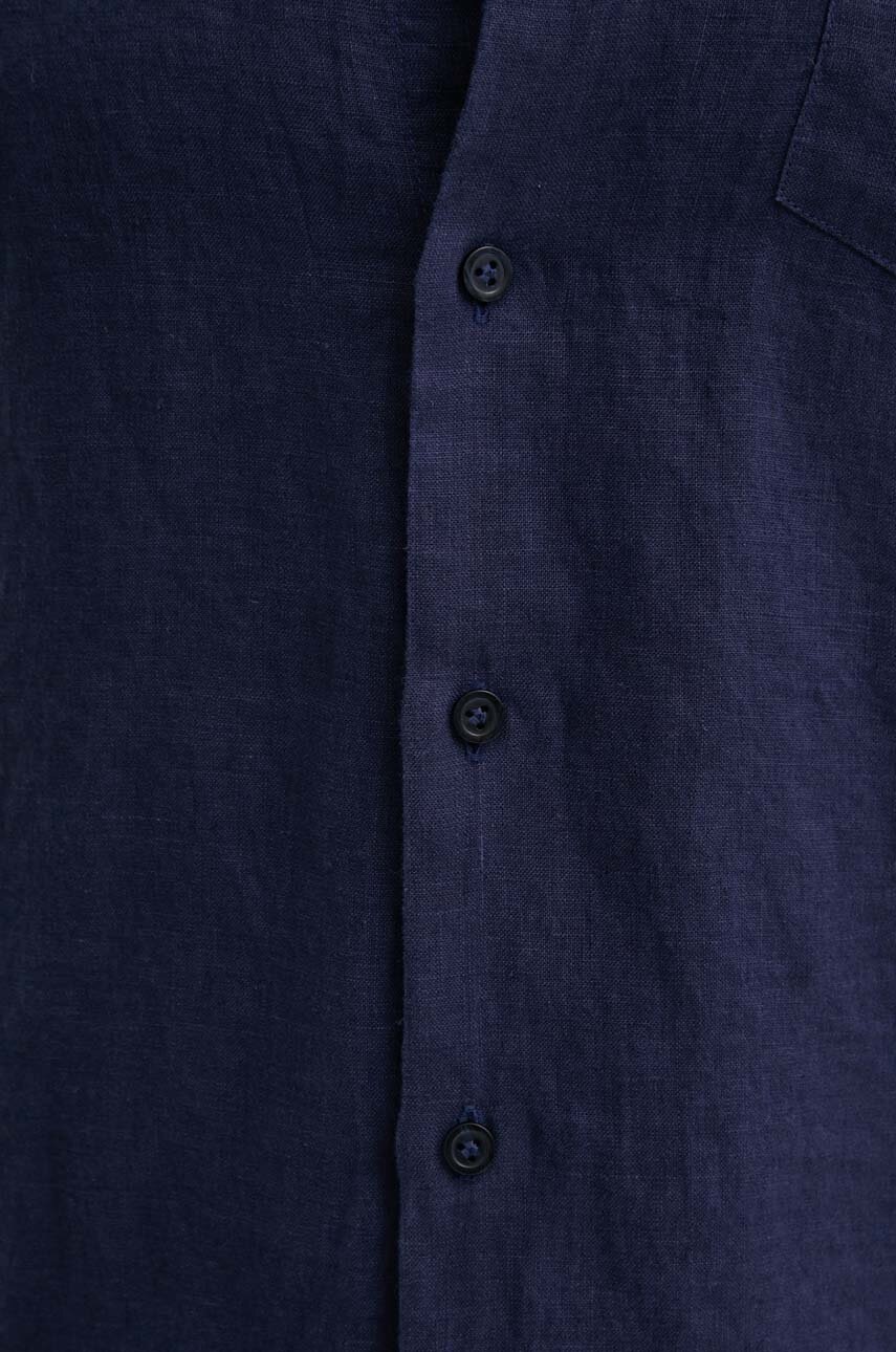 Πουκάμισο από λινό Vilebrequin CAROUBIS φωτογραφία