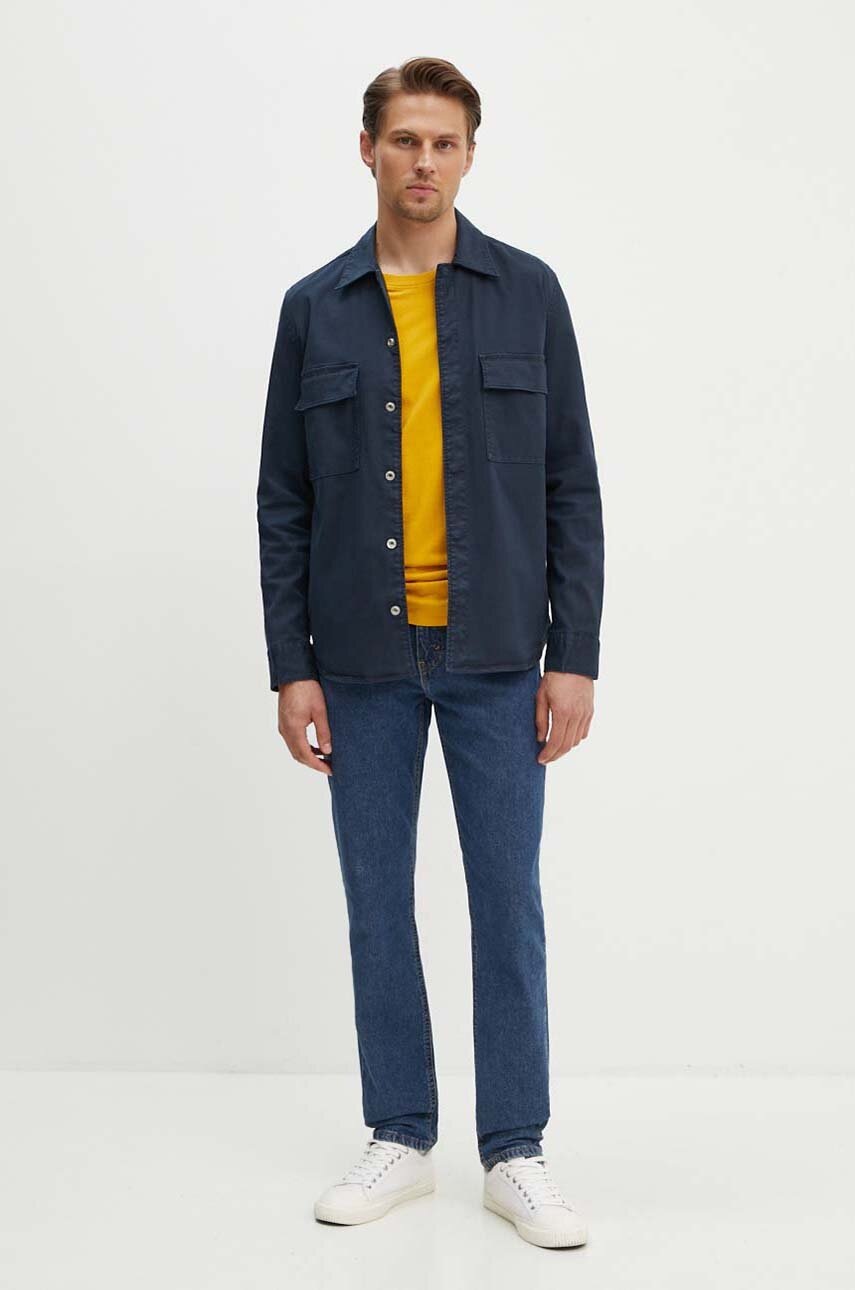 Marc O'Polo ing férfi, galléros, sötétkék, regular, 426010874104 termék 2. képe