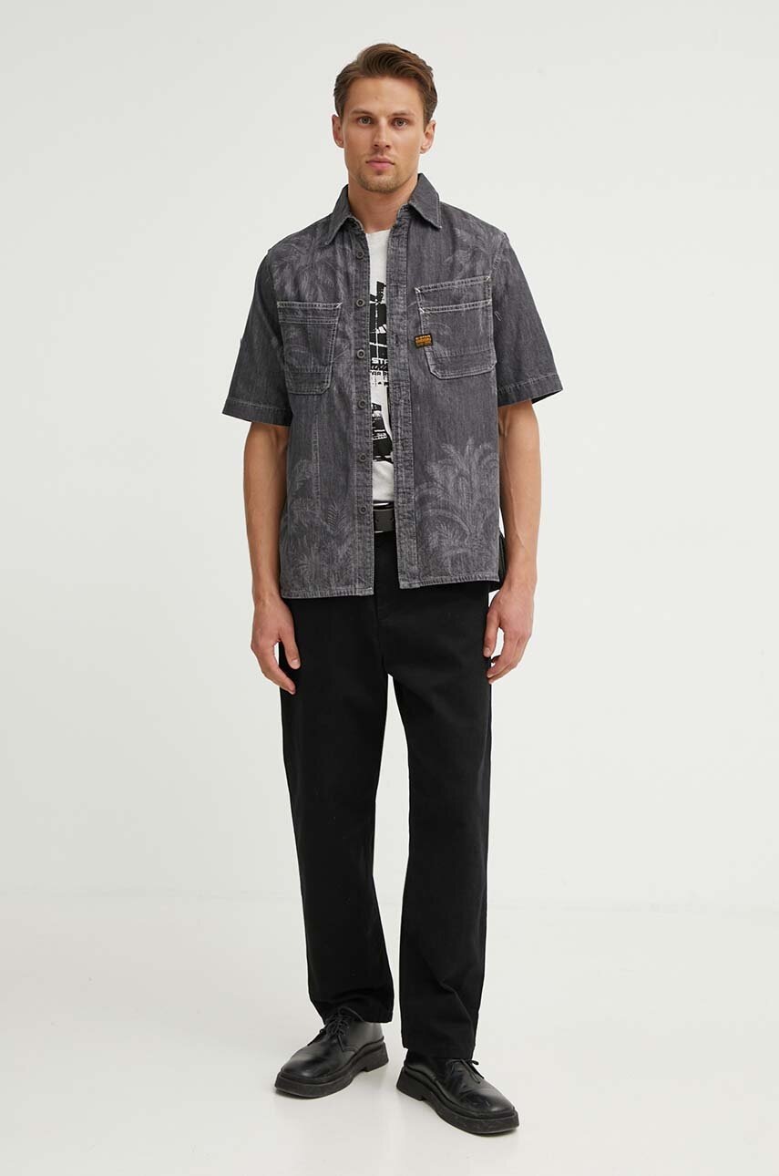 Πουκάμισο G-Star χρώμα: γκρι, D24602-D540 φωτογραφία
