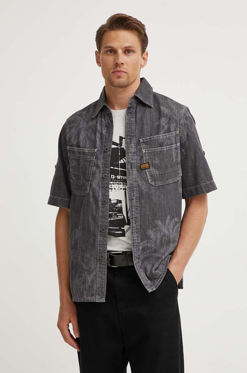 Πουκάμισο G-Star χρώμα: γκρι, D24602-D540 φωτογραφία
