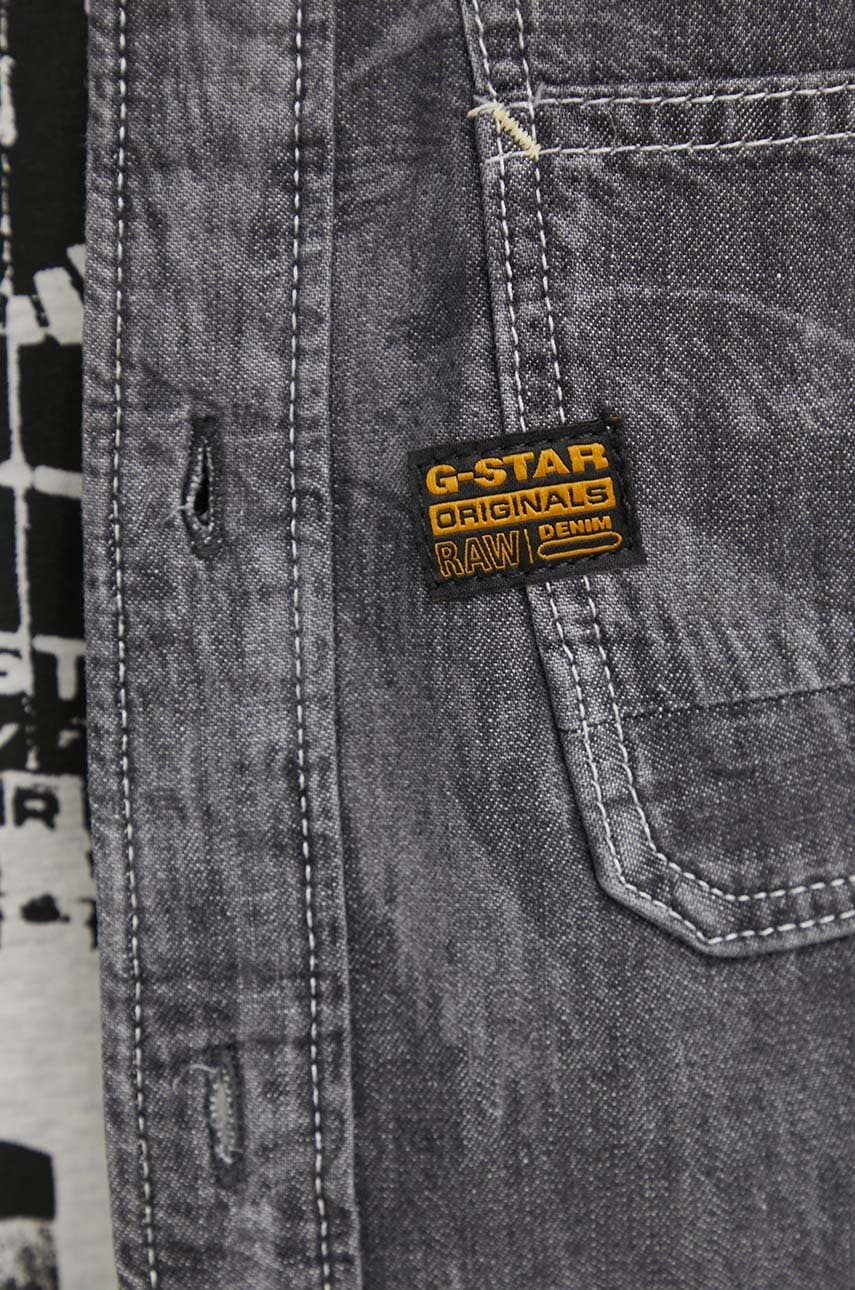 Πουκάμισο G-Star χρώμα: γκρι, D24602-D540 φωτογραφία