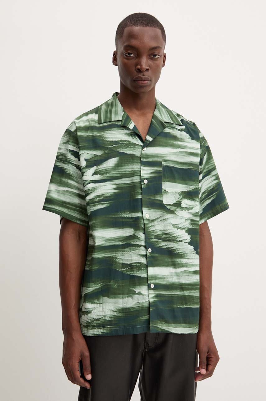 MSGM camasa din bumbac barbati, culoarea verde, regular, 3740ME12.247550 MSGM camasa din bumbac barbati, culoarea verde, regular, 3740ME12.247550