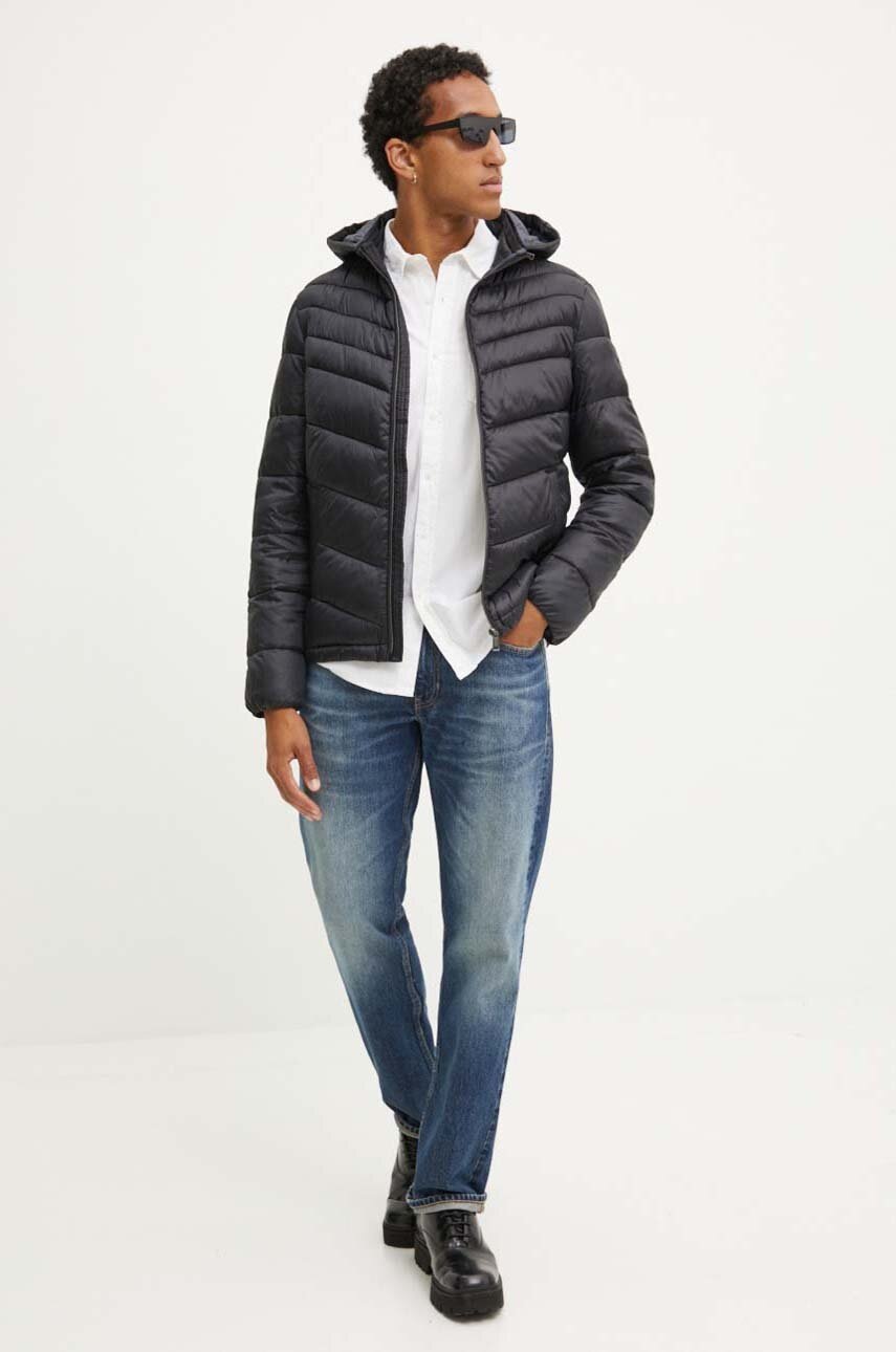 Βαμβακερό πουκάμισο Guess Jeans ανδρικό, χρώμα: άσπρο, M4YH35 WGCF1 φωτογραφία