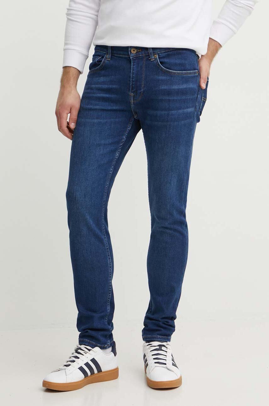 Pepe Jeans camasa REGULAR SHIRT barbati, culoarea albastru marin, cu guler clasic, regular, PM308586HT8