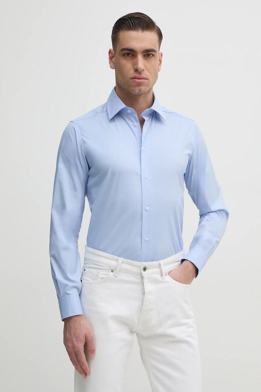 United Colors of Benetton camasa barbati, cu guler clasic, slim, 5X3LUQ049