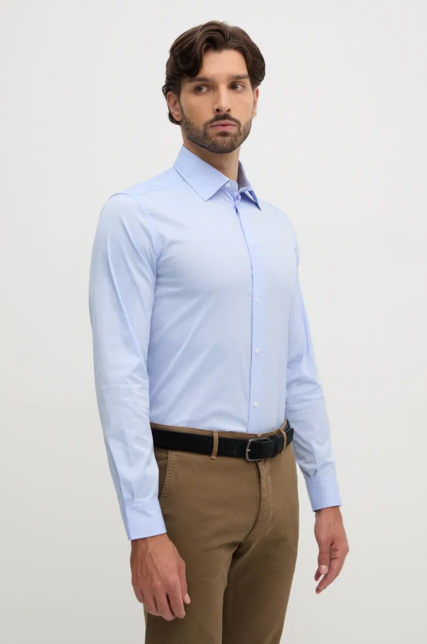 United Colors of Benetton camasa barbati, cu guler clasic, slim, 5X3LUQ049