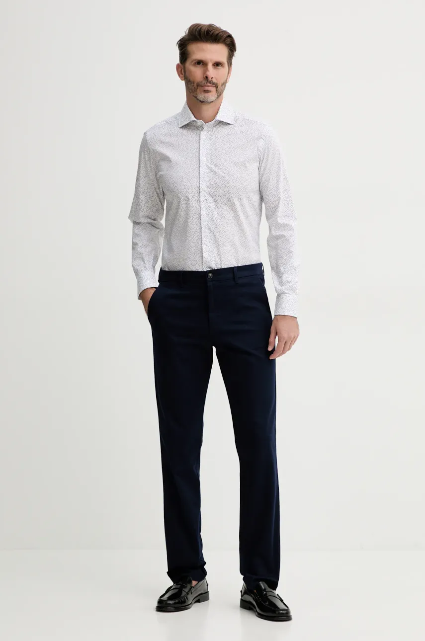 Рубашка United Colors of Benetton мужская slim итальянский воротник 5JUEUQ04D Рубашка United Colors of Benetton мужская slim итальянский воротник 5JUEUQ04D
