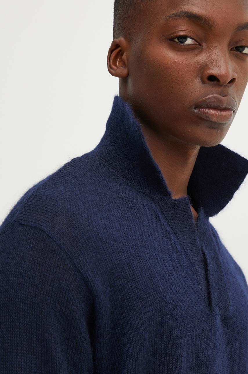 Μάλλινο πουλόβερ Sunnei ανδρικό, χρώμα: ναυτικό μπλε, CRTWMKNW016 φωτογραφία