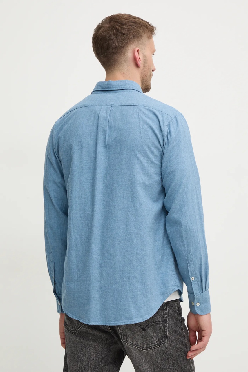 Бавовняна сорочка United Colors of Benetton чоловіча regular комір button-down 5TCRUQ04W 