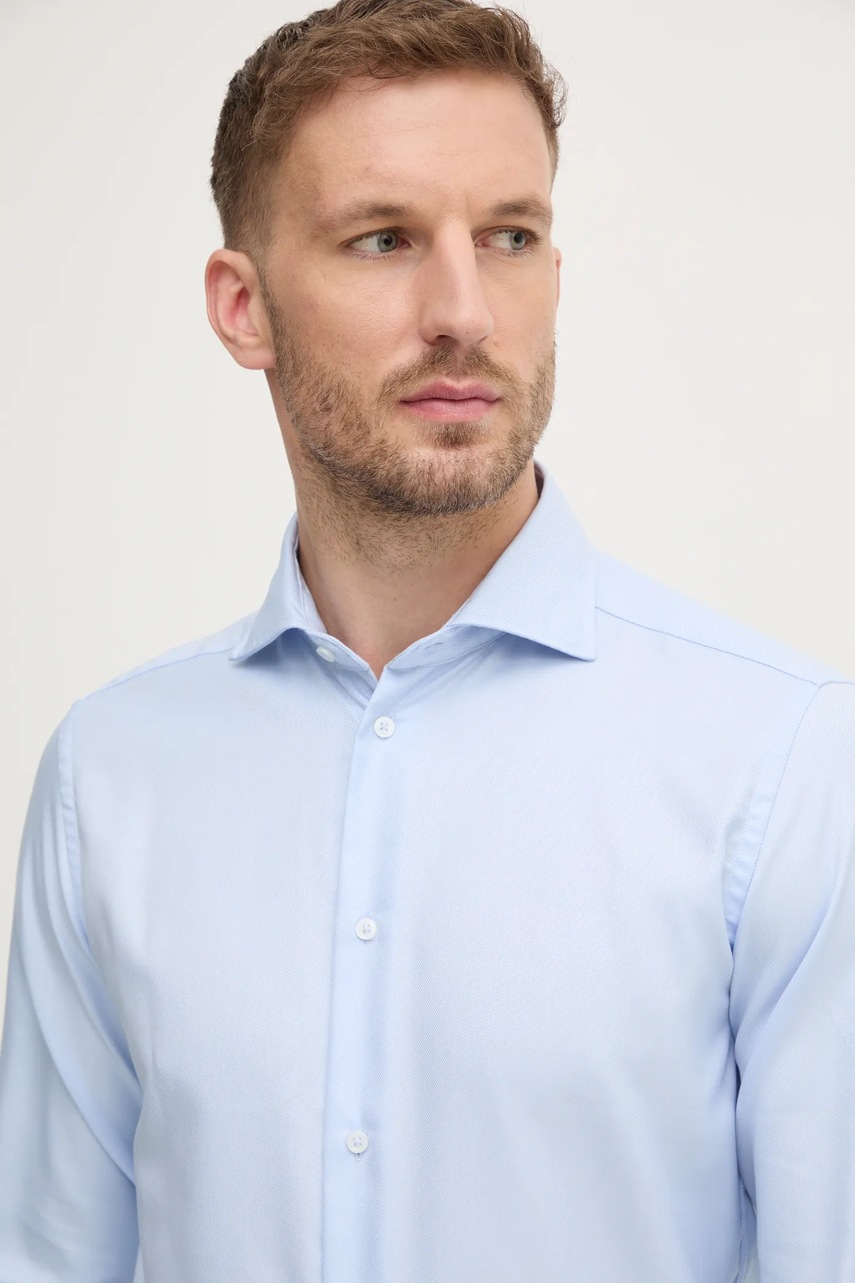 Сорочка United Colors of Benetton чоловіча slim з італійським коміром 5H4TUQ04D 