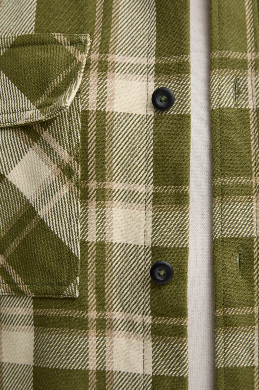 Рубашка United Colors of Benetton мужская цвет зелёный relaxed классический воротник 5KMFUQ050 Рубашка United Colors of Benetton мужская цвет зелёный relaxed классический воротник 5KMFUQ050