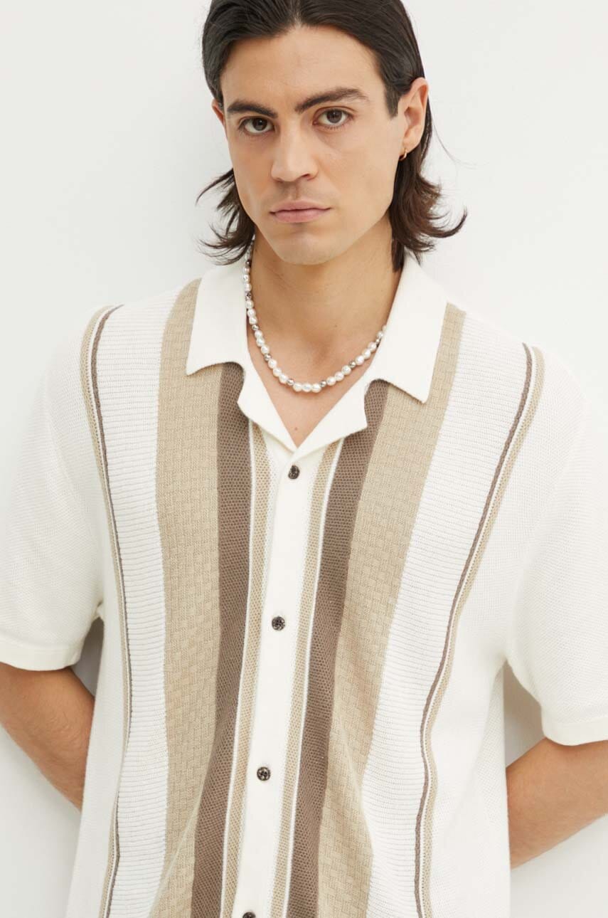 Hollister Co. cardigan culoarea bej, KI320-4026