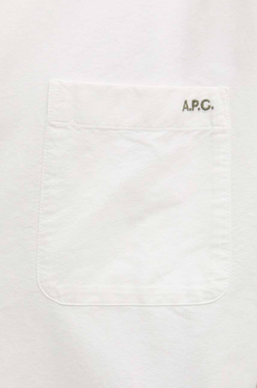 Bavlnená košeľa A.P.C. Chemise Mateo Logo