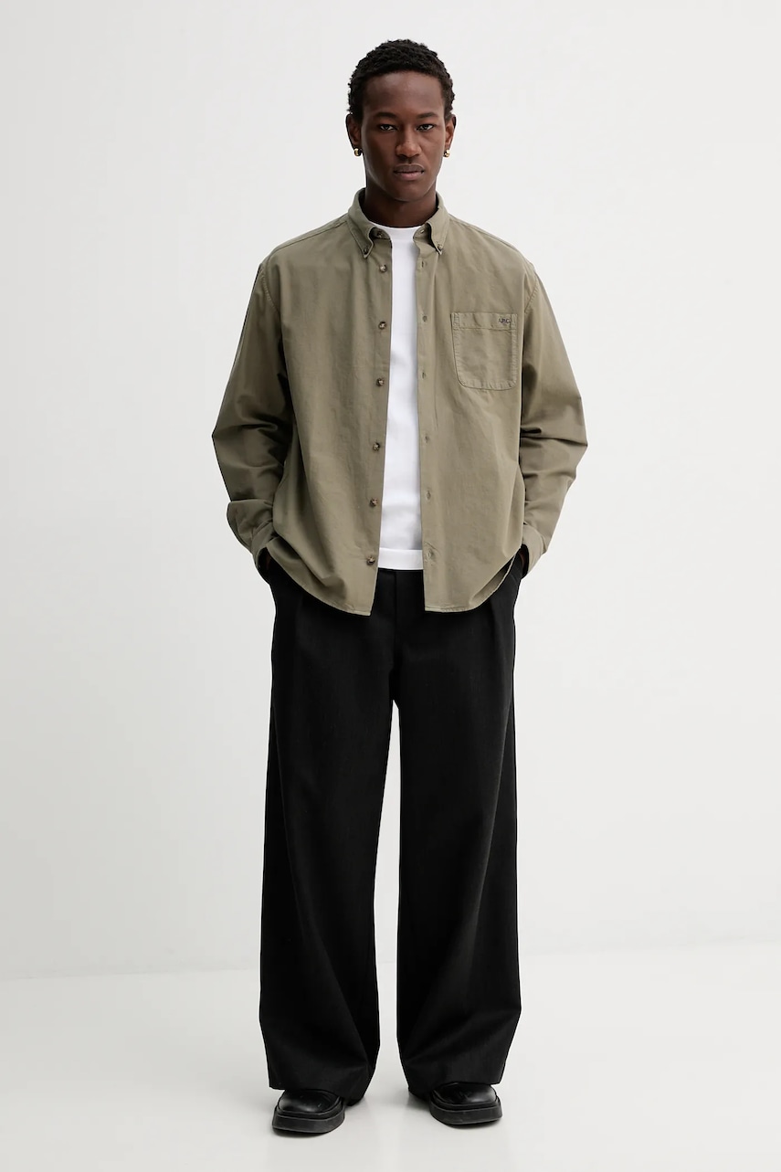 Bavlněná košile A.P.C. Chemise Mateo Logo