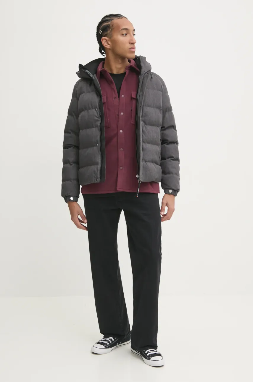 Флисовая рубашка Billabong Furnace цвет бордовый regular классический воротник EBYFT00129 Флисовая рубашка Billabong Furnace цвет бордовый regular классический воротник EBYFT00129