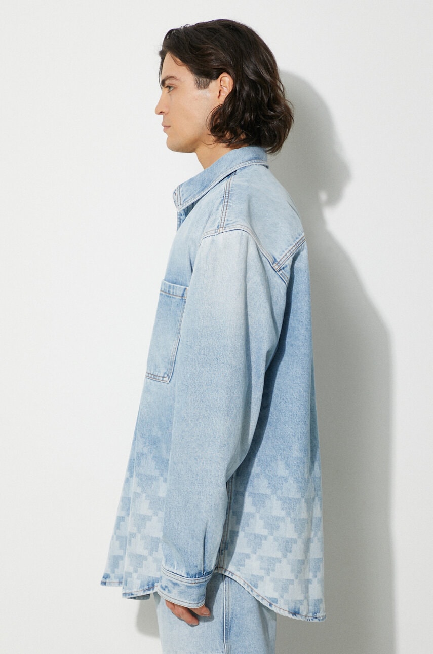 Rifľová bunda Marcelo Burlon Laser Cross Dnm Overshirt