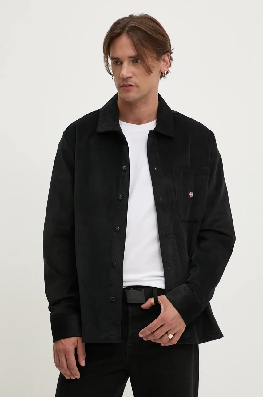 

Джинсова риза Dickies CORDUROY в черно със стандартна кройка с класическа яка DK0A8652, Черен