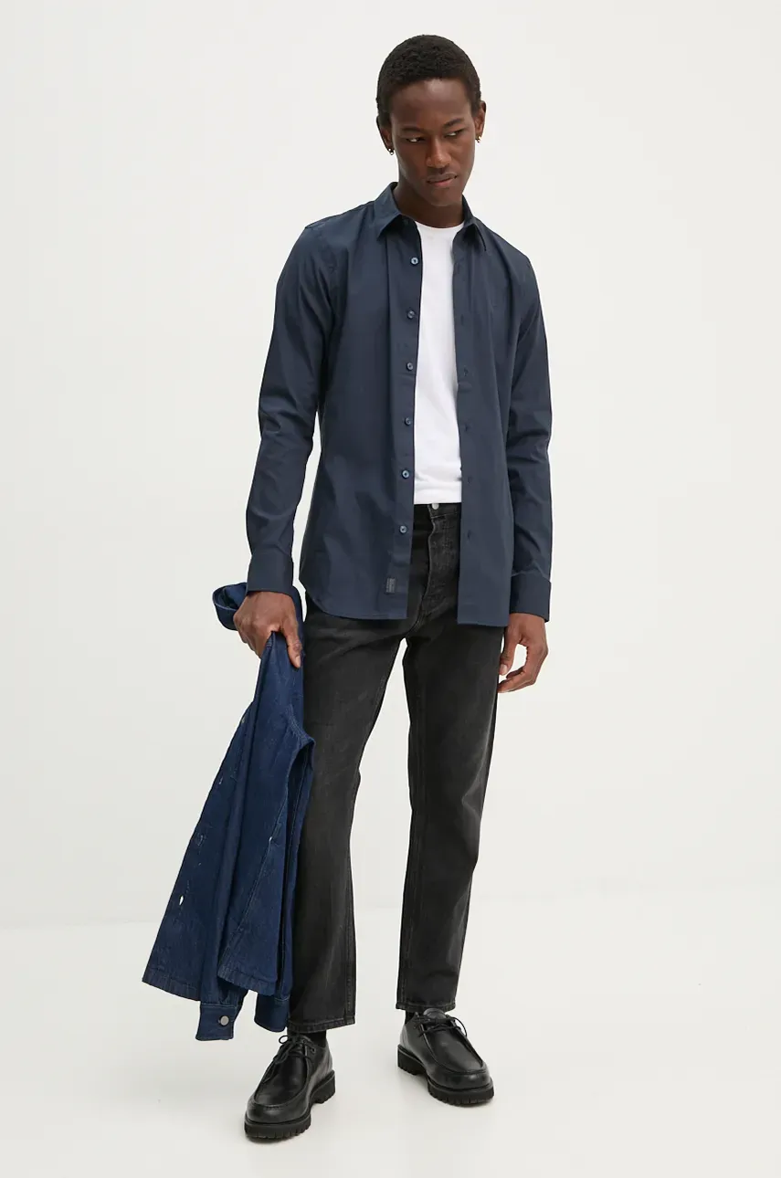 Рубашка G-Star Raw мужская slim классический воротник D25176-D701 Рубашка G-Star Raw мужская slim классический воротник D25176-D701