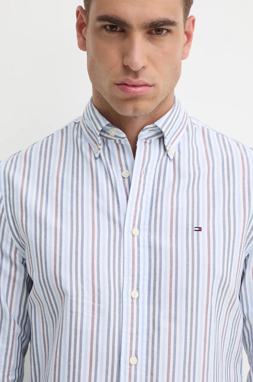 Бавовняна сорочка Tommy Hilfiger чоловіча regular комір button-down MW0MW36820 