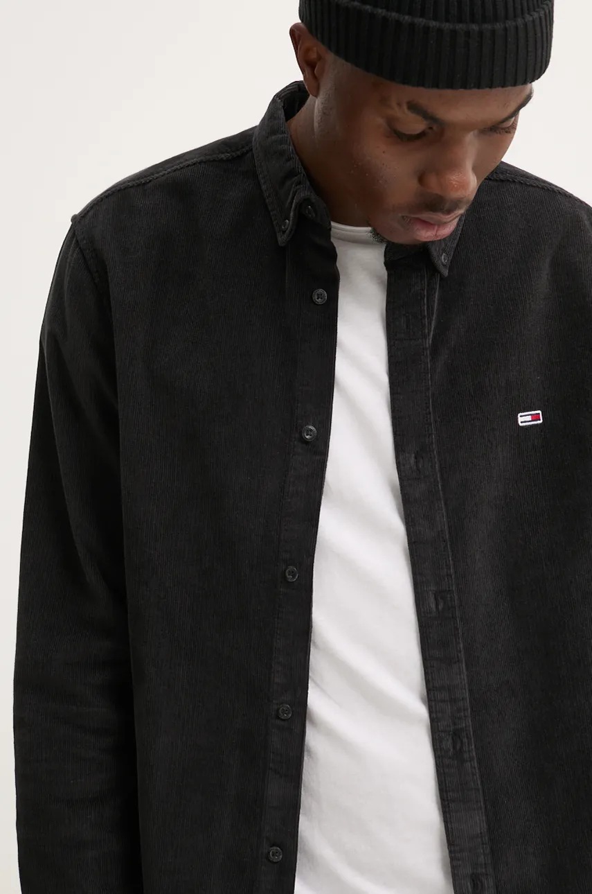

Джинсова риза Tommy Jeans в черно със стандартна кройка DM0DM20461, Черен