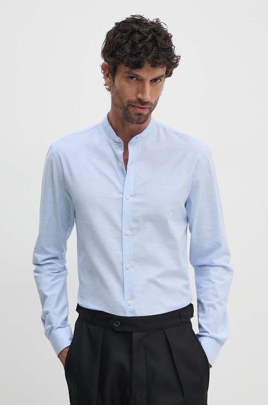 Lindbergh camasa barbati, cu guler stand-up, slim, 30-203174A Lindbergh camasa barbati, cu guler stand-up, slim, 30-203174A
