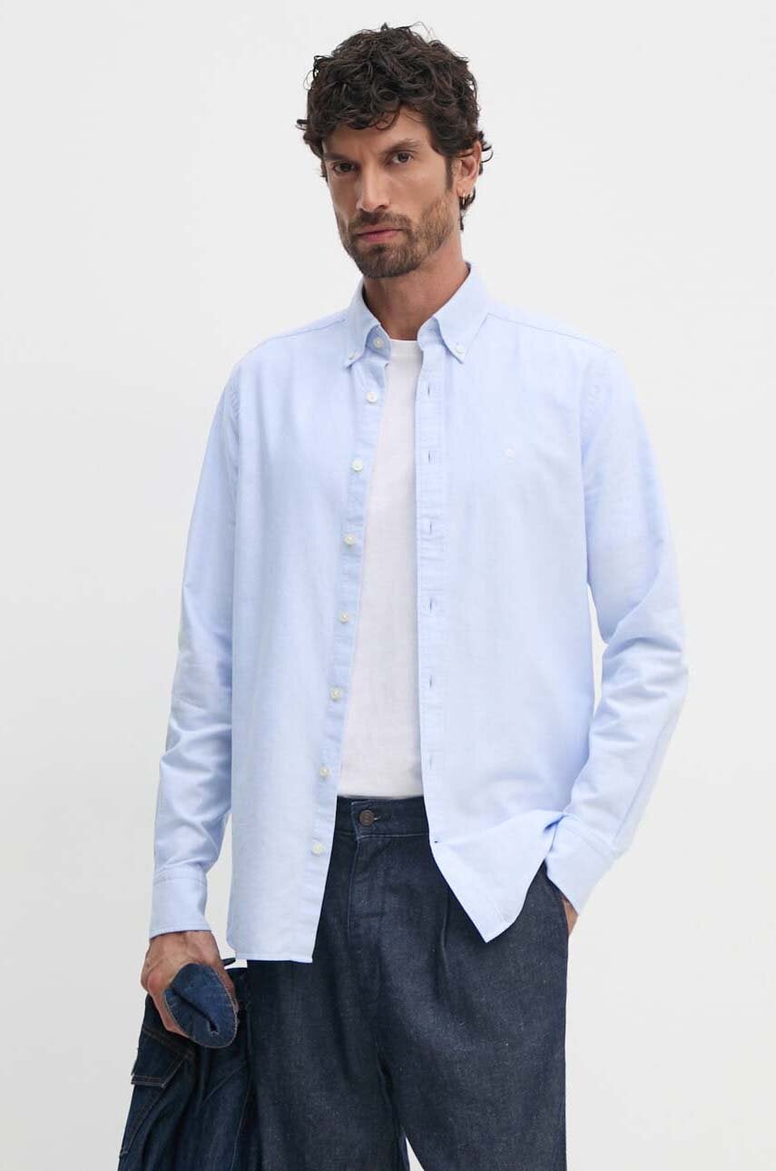 Hackett London camasa din bumbac barbati, cu guler button-down, slim, HM309361 Hackett London camasa din bumbac barbati, cu guler button-down, slim, HM309361