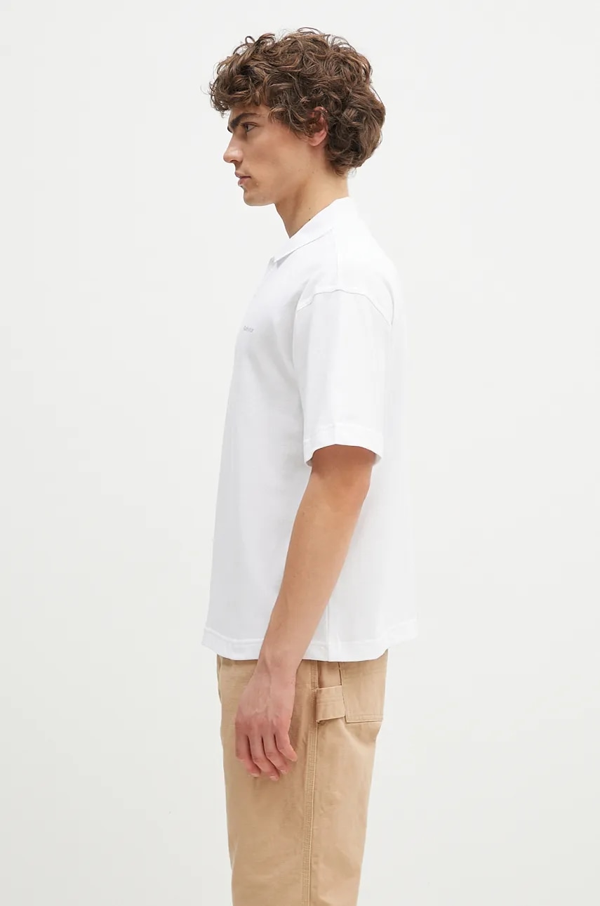 Хлопковое поло Barbour Dunand OS Polo Shirt цвет белый однотонное MML1426 Хлопковое поло Barbour Dunand OS Polo Shirt цвет белый однотонное MML1426