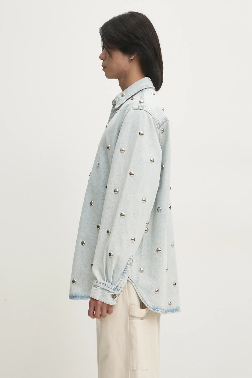 Джинсовая рубашка Fiorucci мужская relaxed классический воротник U01FMDSI074DN01DN08 Джинсовая рубашка Fiorucci мужская relaxed классический воротник U01FMDSI074DN01DN08