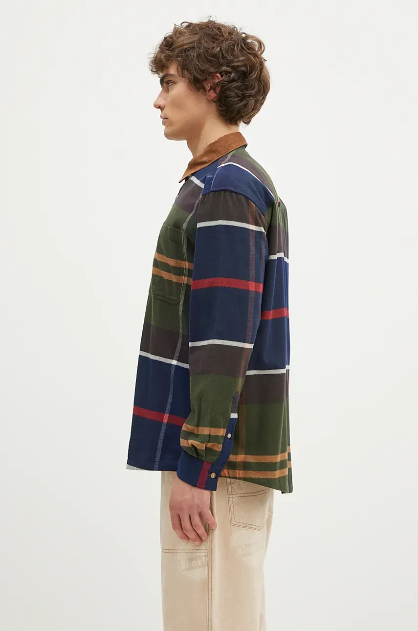 Хлопковая рубашка Barbour Bushlane OS Tartan Shirt мужская relaxed классический воротник MSH5532 Хлопковая рубашка Barbour Bushlane OS Tartan Shirt мужская relaxed классический воротник MSH5532
