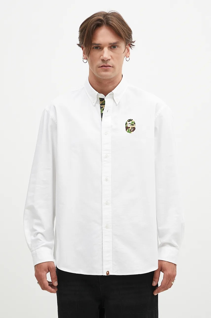 A Bathing Ape koszula bawełniana Abc Camo One Point Relaxed Fit