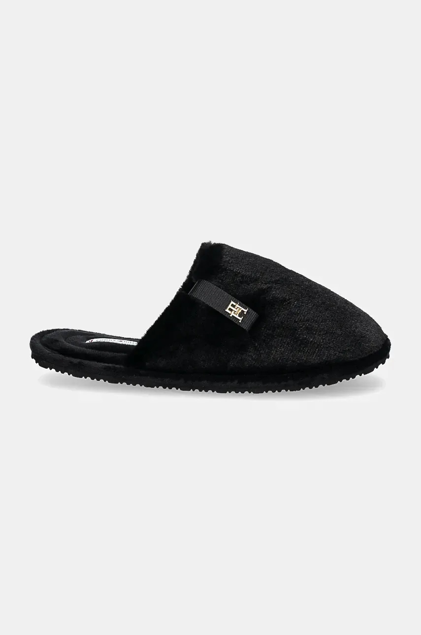 Тапки Tommy Hilfiger TH COMFORT HOME SLIPPER цвет чёрный FW0FW08138 Тапки Tommy Hilfiger TH COMFORT HOME SLIPPER цвет чёрный FW0FW08138