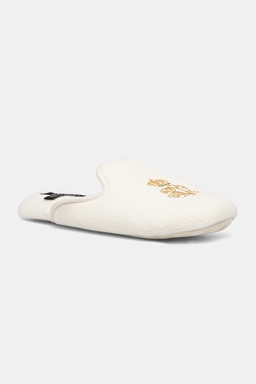 Levně Pantofle Lauren Ralph Lauren béžová barva, ILN02372