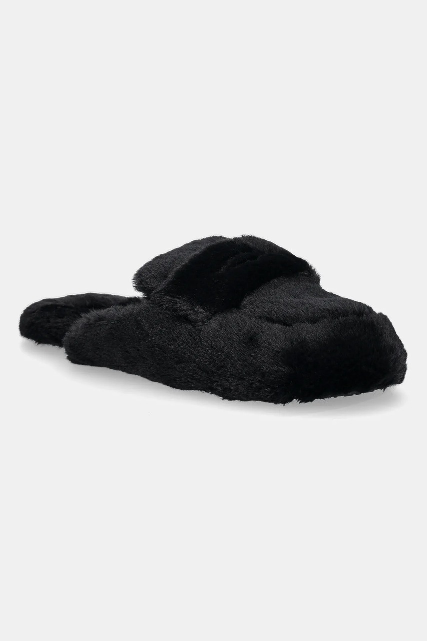 United Colors of Benetton papuci de casa culoarea negru, 81DC1D01L