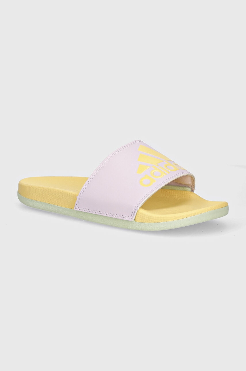 adidas papuci Adilette femei, culoarea violet, IF1929