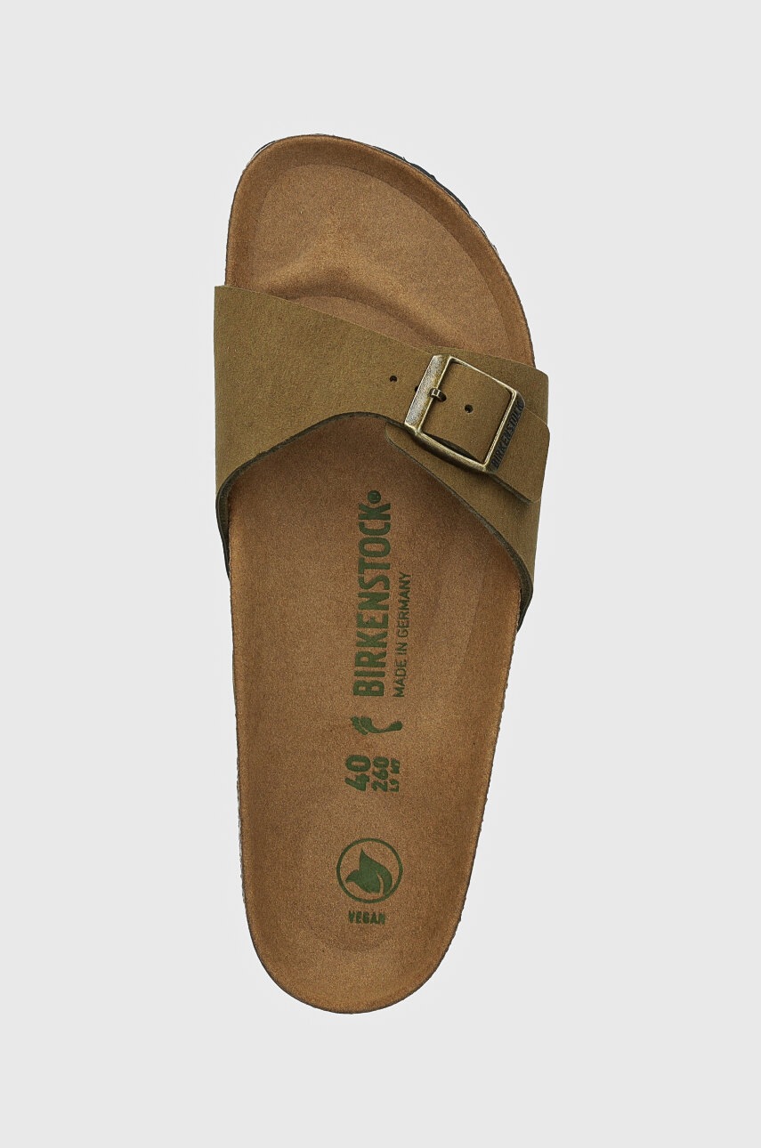 Шльопанці Birkenstock Madrid жіночі колір зелений 1027974 
