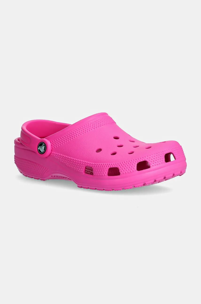 Crocs papuci Classic femei, culoarea roz, 10001