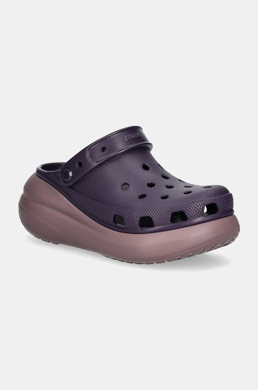 

Чехли Crocs Classic Crush Clog в лилаво с платформа 207521, Виолетов