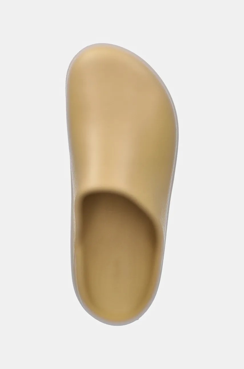 Παντόφλες Crocs Dylan Platform Clog χρώμα: μπεζ, 209869 φωτογραφία