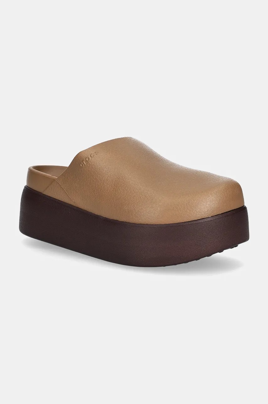 

Чехли Crocs Dylan Platform Clog в бежово с платформа 209869, Бежов