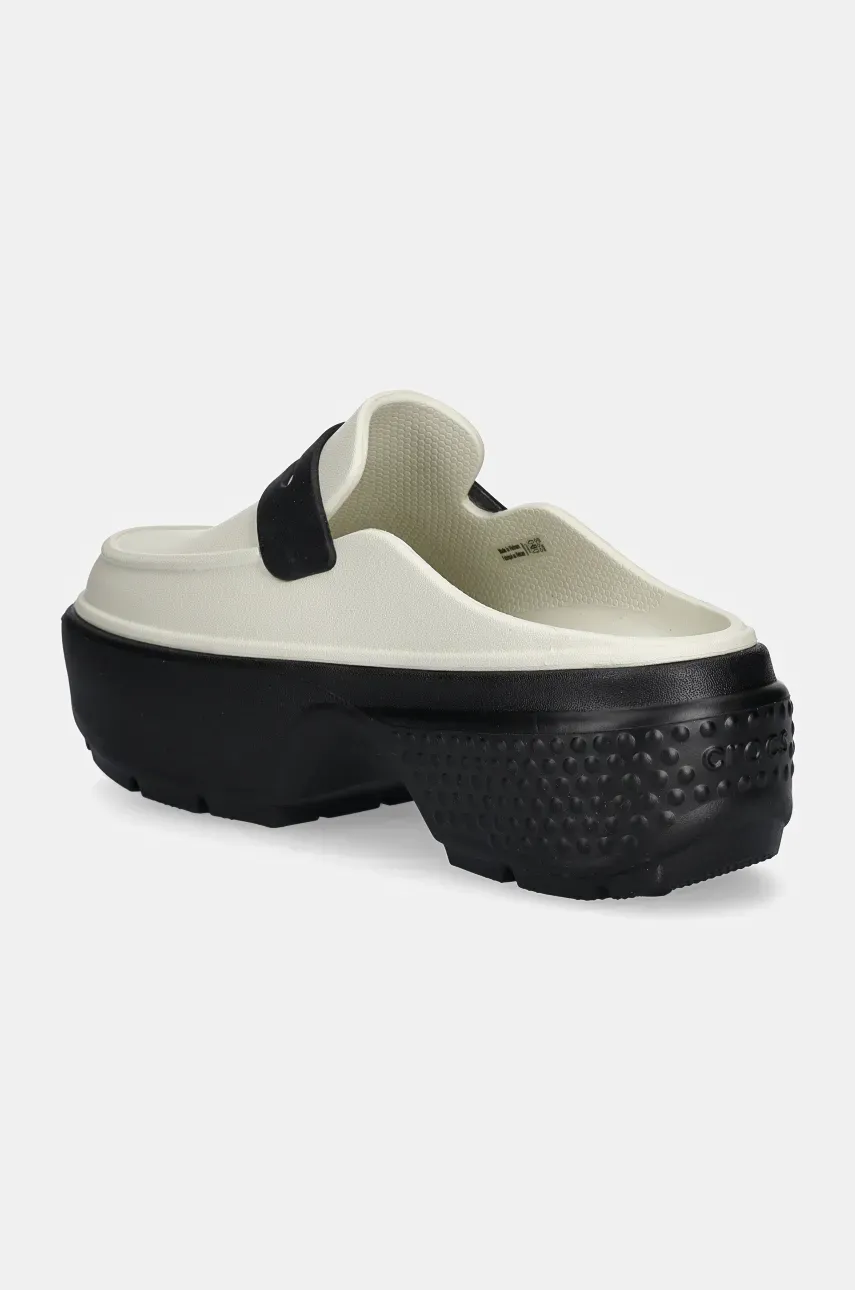 Natikači Crocs Stomp Loafer Clog ženski, Bež Barva, 209937